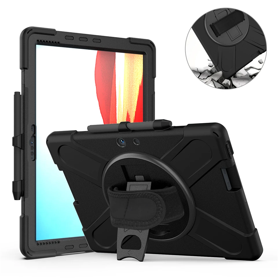 

New Heavy Duty Armor For Microsoft Surface Pro X Surface GO 10.5 Surface Pro 4 5 6 7 Kickstand Silicone CASE Cover