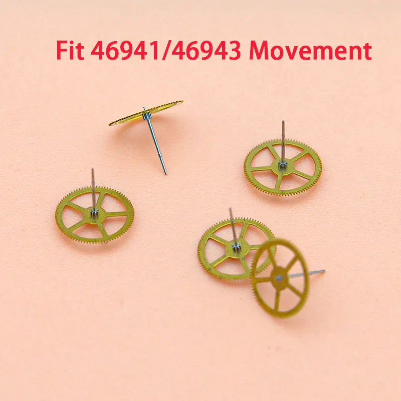 46941 46943 Movement Accessories Hour-hand Second Minute wheel Replacement Spare Parts For Oriental Double Lion Watch Repair