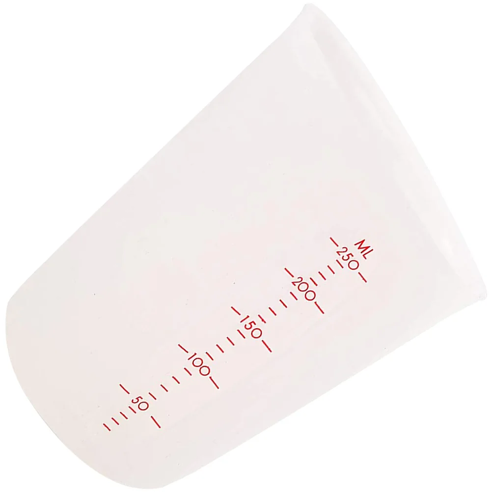 

Premium Silicone Measuring Cup Clear Scale Insulated Handle Kitchen Baking Tool Easy Operate Multifunction