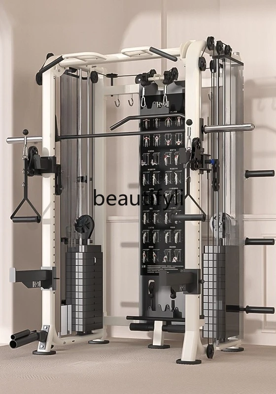 

Squat bench press frame multi-functional machine Smith comprehensive trainer, gantry frame fitness home equipment