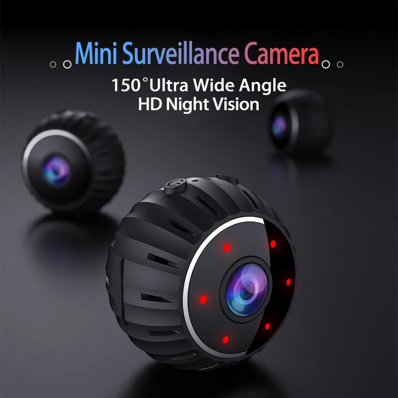 Mini Wifi Surveillance Camera and See by Mobile 1080HD 150° Ultra-wide Field Sports DV Camera Night Vision Security Home Monitor