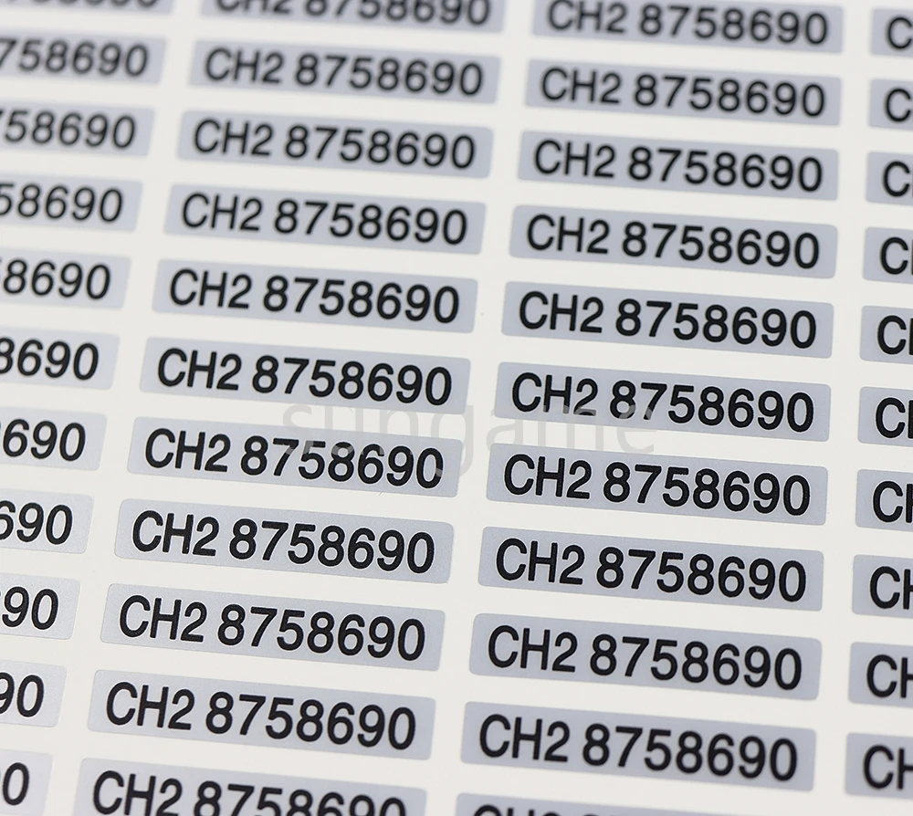 10pcs Enclosure Shell Serial Number Sticker Nameplate Back Label For Nintendo GB GBC GBP Universal