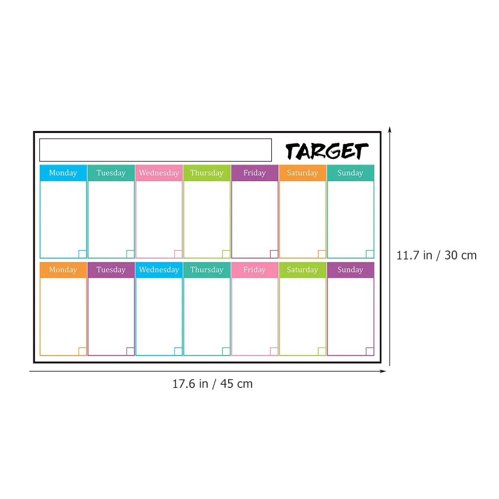 Calendar Child Wall Stickers Decorate White Board Adhesive Notepads for Refrigerator Pvc Fridge