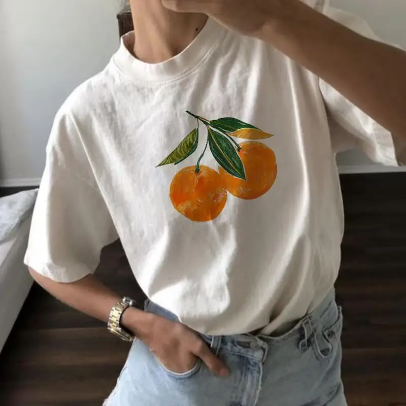 Orange Shirt Art Graphic Tee Fruit Shirt Pastel Drawing Oranges Shirt