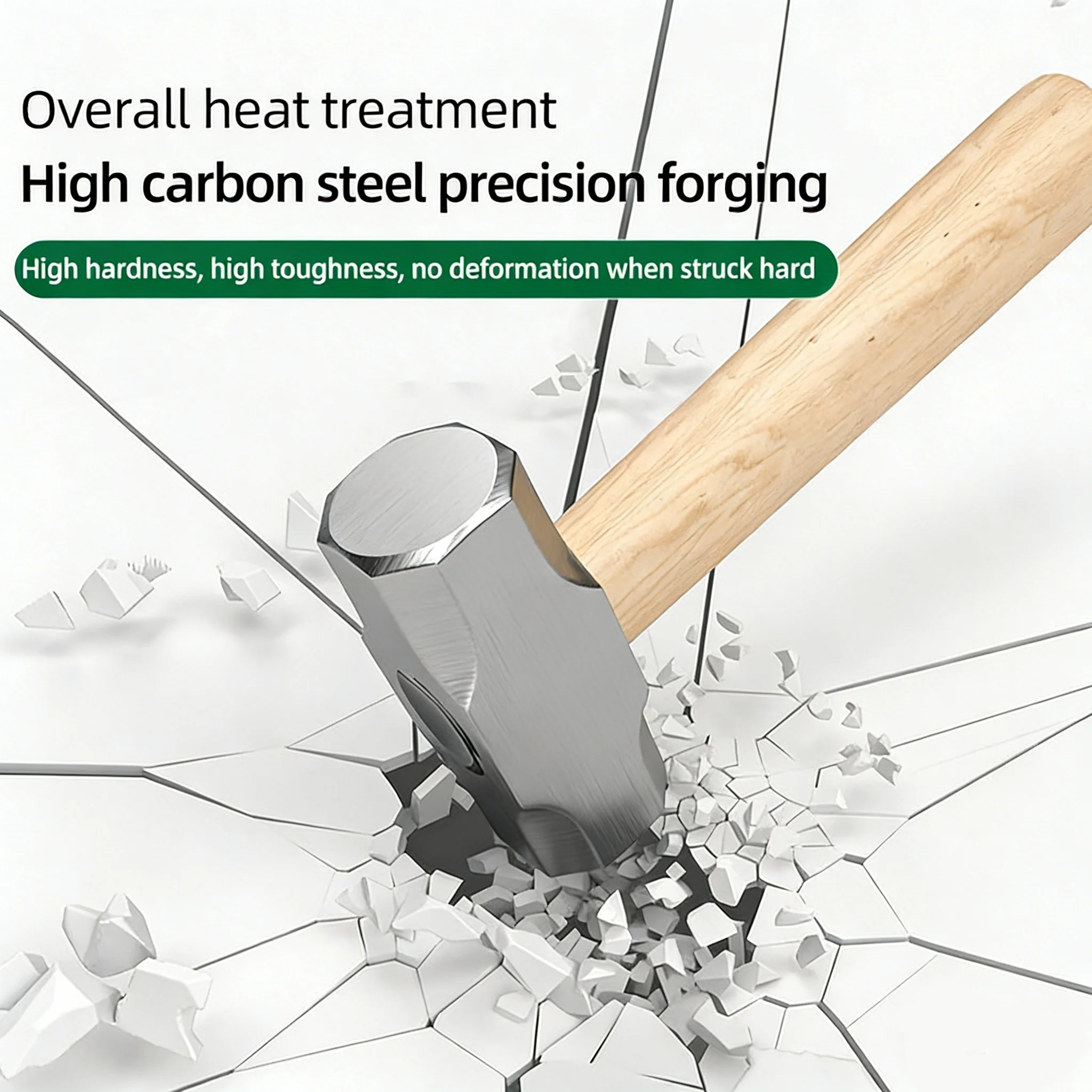 Hammer Claw Hammer with Wood Handle and High-carbon Steel Hammer Head 8 OZ Small Hammer Mini Hammer for House & DIY