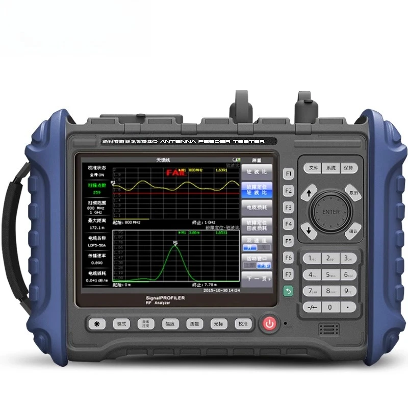 

Antenna feeder standing wave ratio tester, handheld cable and antenna analyzer