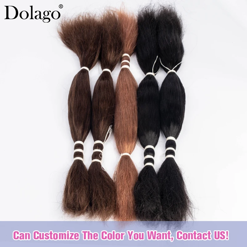 Wet And Wavy Human Hair Braiding Hair Bundles Locks Hair Extensions Microlocs Bulk Human Hair For Braiding Box Crochet Braids