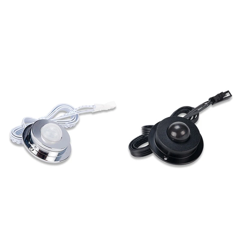 Mini PIR Motion Sensor Switch, Ceiling Wall Occupancy Sensor Switch, Touch Dimming for Kitchen Cabinet, Closet LED lighting