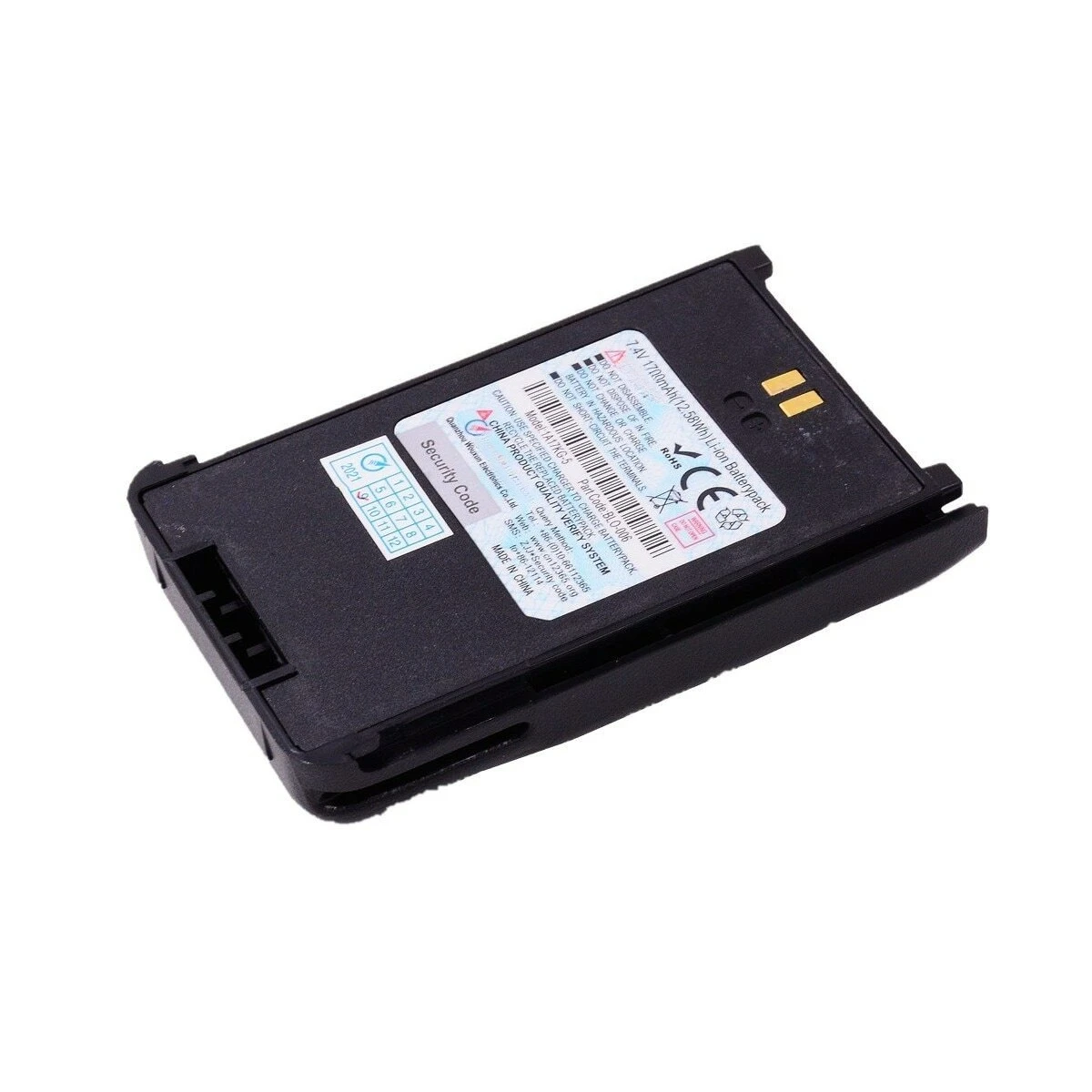 

Li-ion Battery & Clip 1700mAh for KG899 Ham Radio Power Supply Accessory