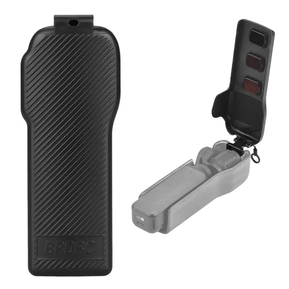 

For DJI Osmo Pocket 3 Anti-fall Flip Cover Anti-collision Anti-drop Shell Cover with Protective Accessories Lanyard Protect Q2A8