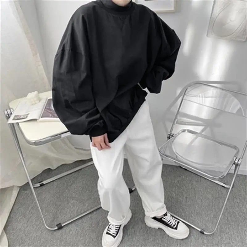 

Мужская весенне-осенняя новая классическая простая молодежная солнечная однотонная повседневная свободная толстовка в студенческом стиле большого размера