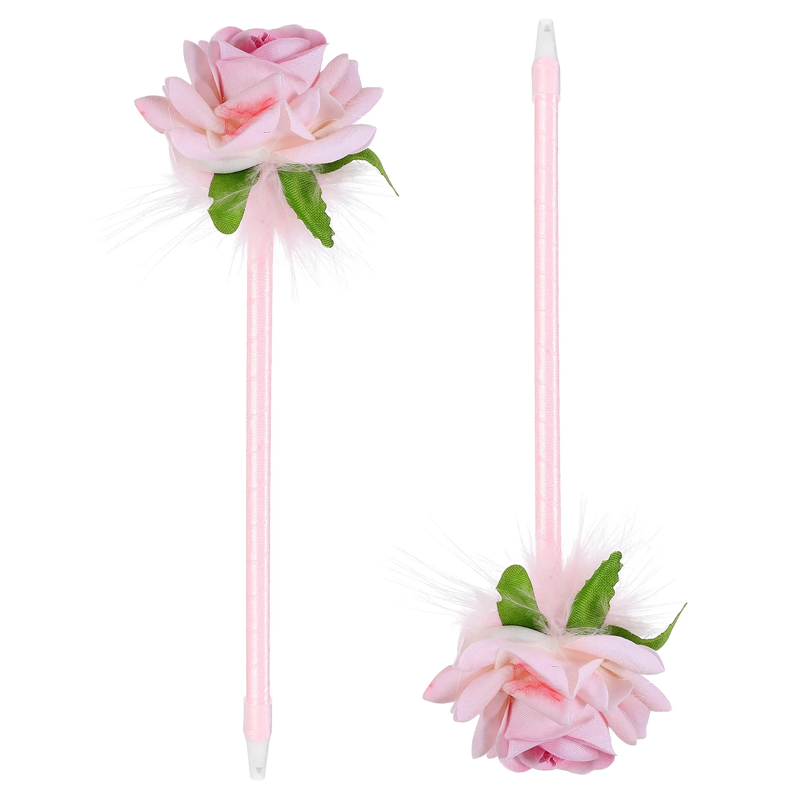 

2 Pcs Simulated Flower Ballpoint Pen Flowers Floral Creative Cute Pens Color Changing