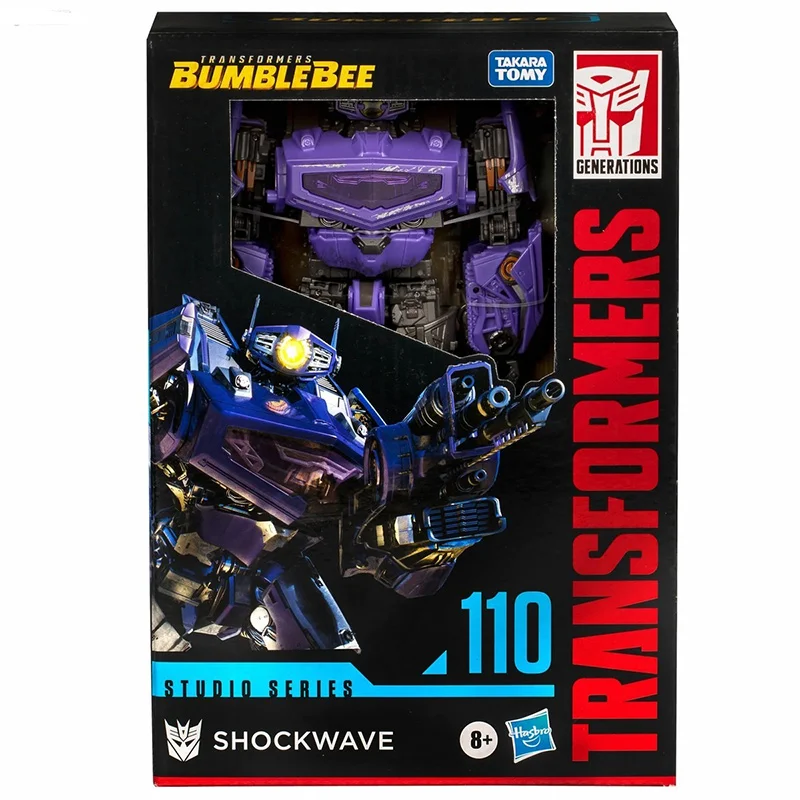 Hasbro Transformers Bumblebee SS110 Shockwave 18Cm Voyager Class Anime Original Action Figure Model Toy Birthday Gift Collection