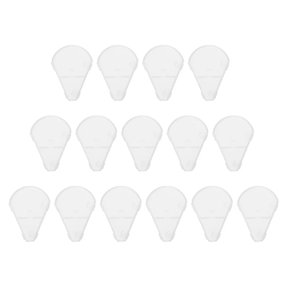 15Pcs Brush Protector Highlighter Brush Cover Medium Small Size Guard for Travel Portable Clean Makeup Tool Accessory