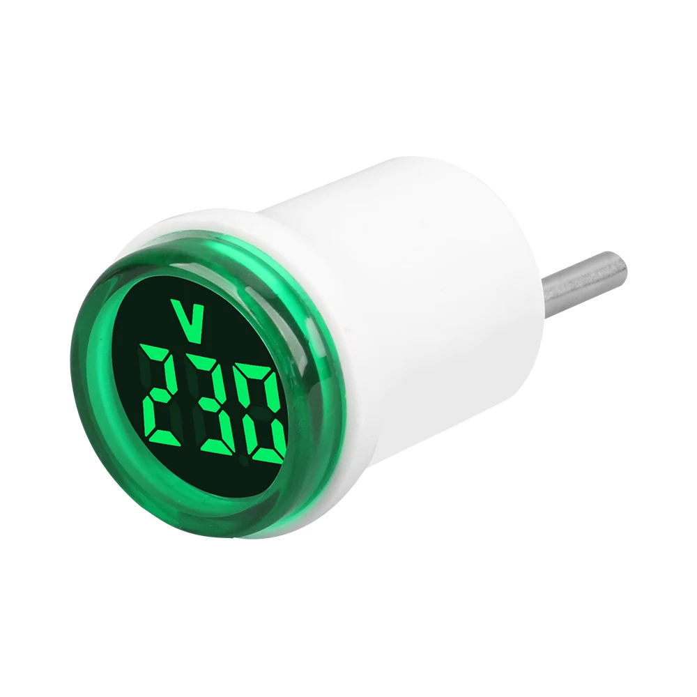 เครื่องวัดแรงดันไฟฟ้าแบบดิจิตอล LED, AC50-500V เครื่องวัดแรงดันไฟฟ้าปลั๊กแบบยุโรปเครื่องตรวจจับโวลต์มิเตอร์แบบพกพา