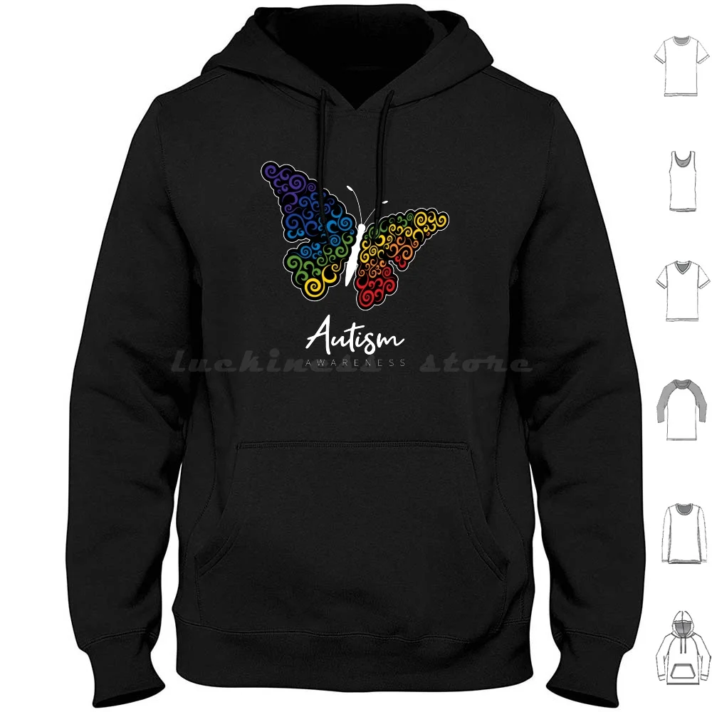 Autism Awareness Hoodie cotton Long Sleeve Autism Acceptance Autism Awareness Autistic Be Kind Disorder Neurodiversity