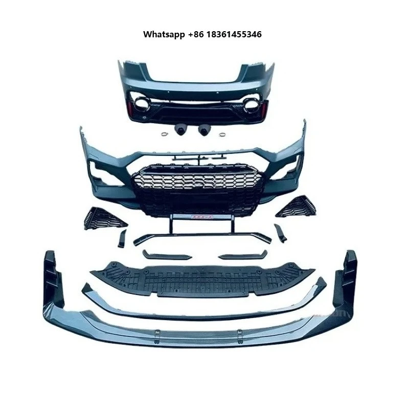For A6 S6 Full Body Kit 2019 2020 2021 New RS6 Style Front Bumper Rear Bumper ABT Front Sp