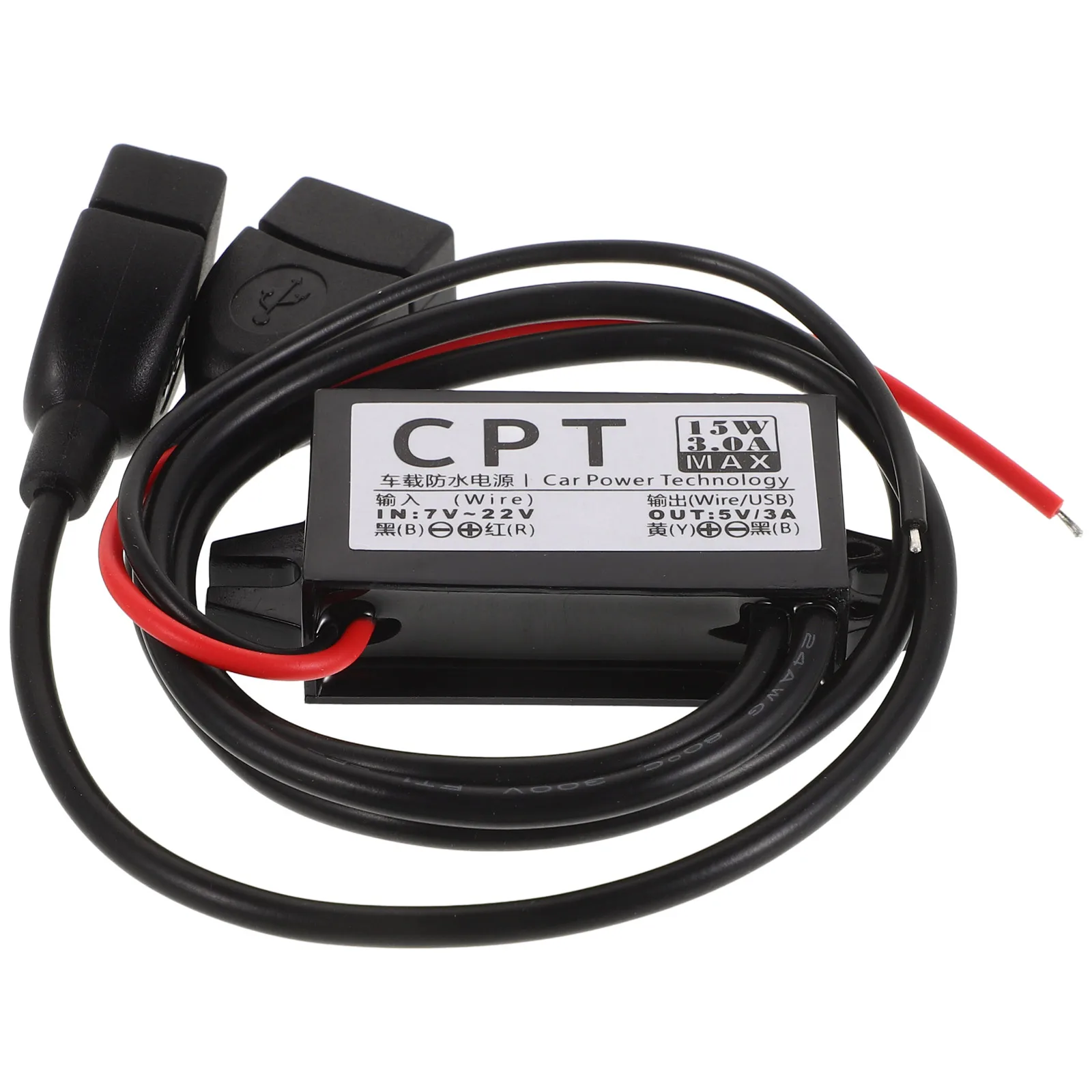 

Dual Usb Adapter 12V To 5V 3A Voltage Step Down For Dash Cam Navigation Power Converter For Vehicle Electronics Car