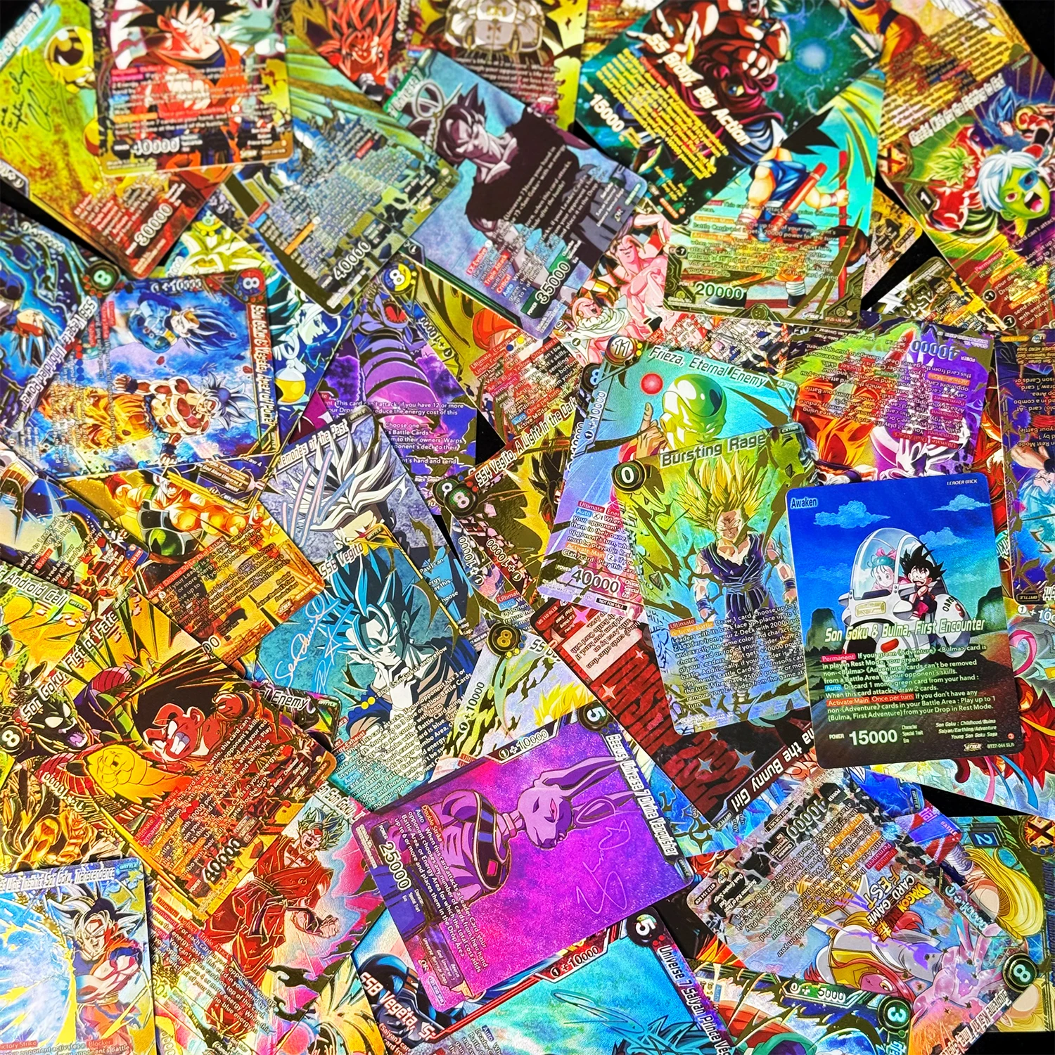 Dragon Ball Super Masters Secret Special God Rare Gogeta Goku Frieza Vegeta Gohan Proxy Collection Foil Texture Anime Game Cards view 2