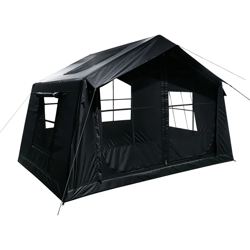 Outdoor quick forming camping waterproof sunscreen large space inflatable tent Amazon can customize the tent
