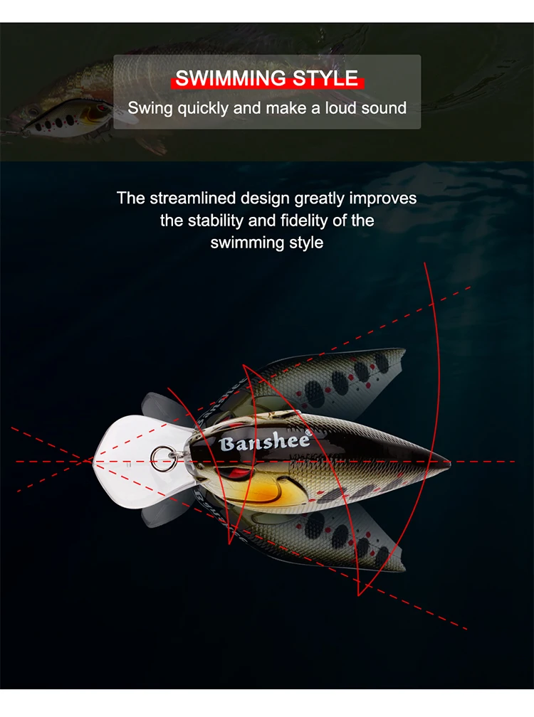 6,8 cm 17,5 g 2019 Harter Angelköder Slient Kurbel Kurbelköder Japan Hechtbarsch Bass Fishing Wobbler Schwimmender künstlicher Köder – Detail 6