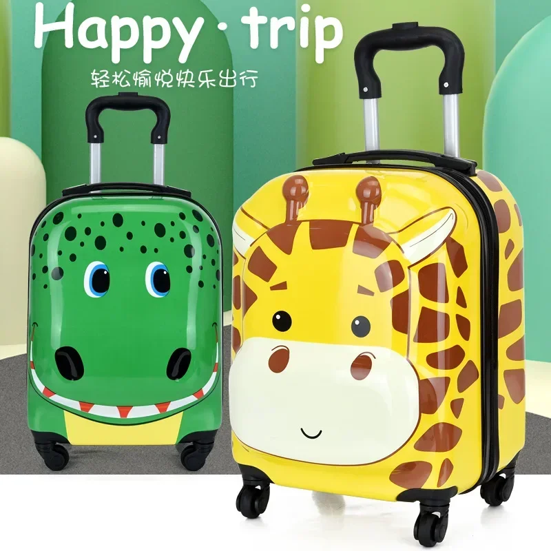 

3D Cartoon Suitcases on Wheels Kids Dinosaur Rolling Luggage Set Spinner Trolley Children Travel Bag Student Cabin Trunk