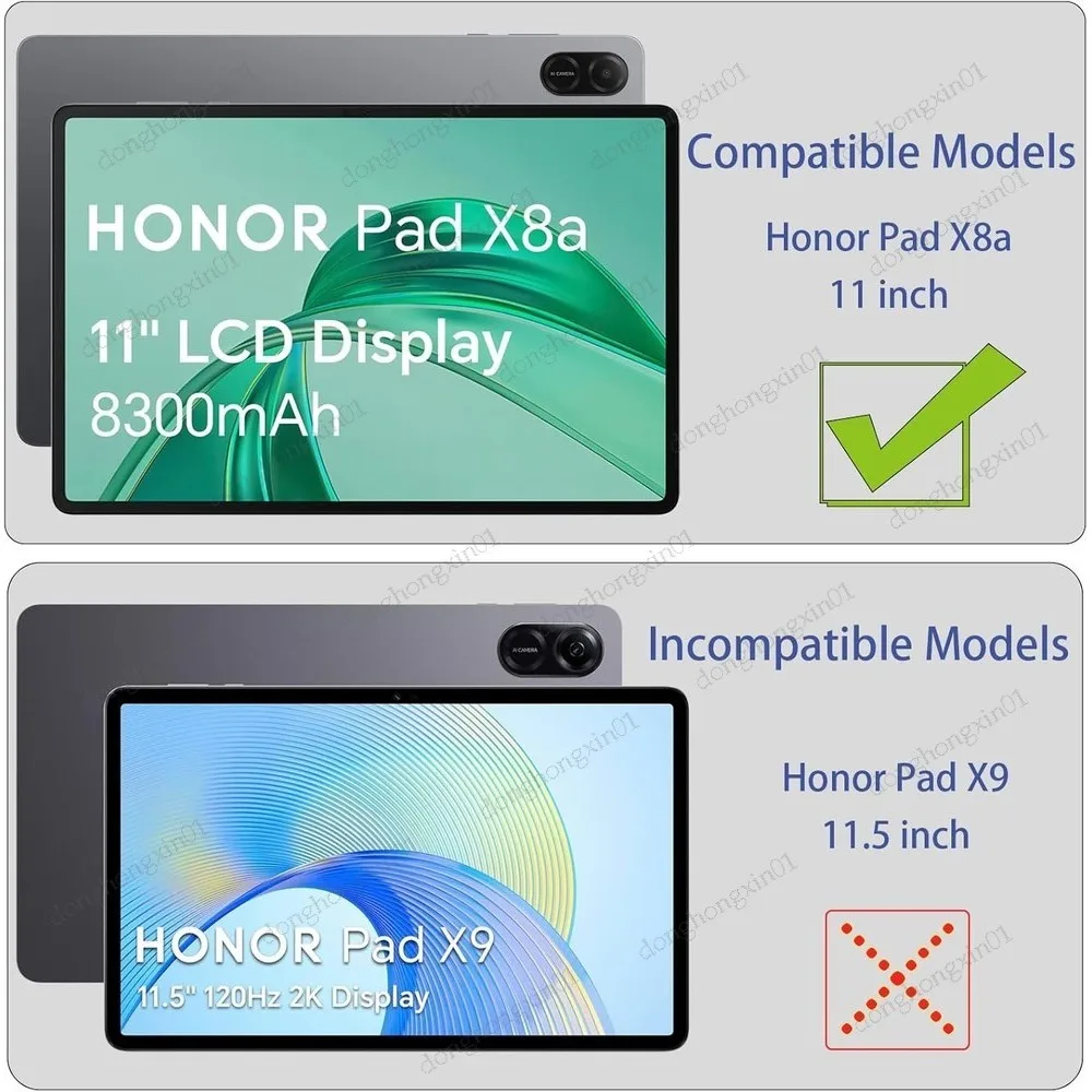 For Honor Pad X8A 11 inch NDL-W09 Case Bubble Pop 360 Rotating Soft Case For Honor Pad X9 X8A 11 inch Kids Tablet Stand Cover