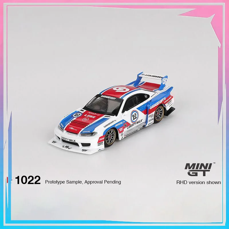 

MINIGT1:64 Nissan LB-Super Silhouette S15 SILVIA GARASIDRIFT x LBWK Alloy Die Casting Car Model Collection Gift