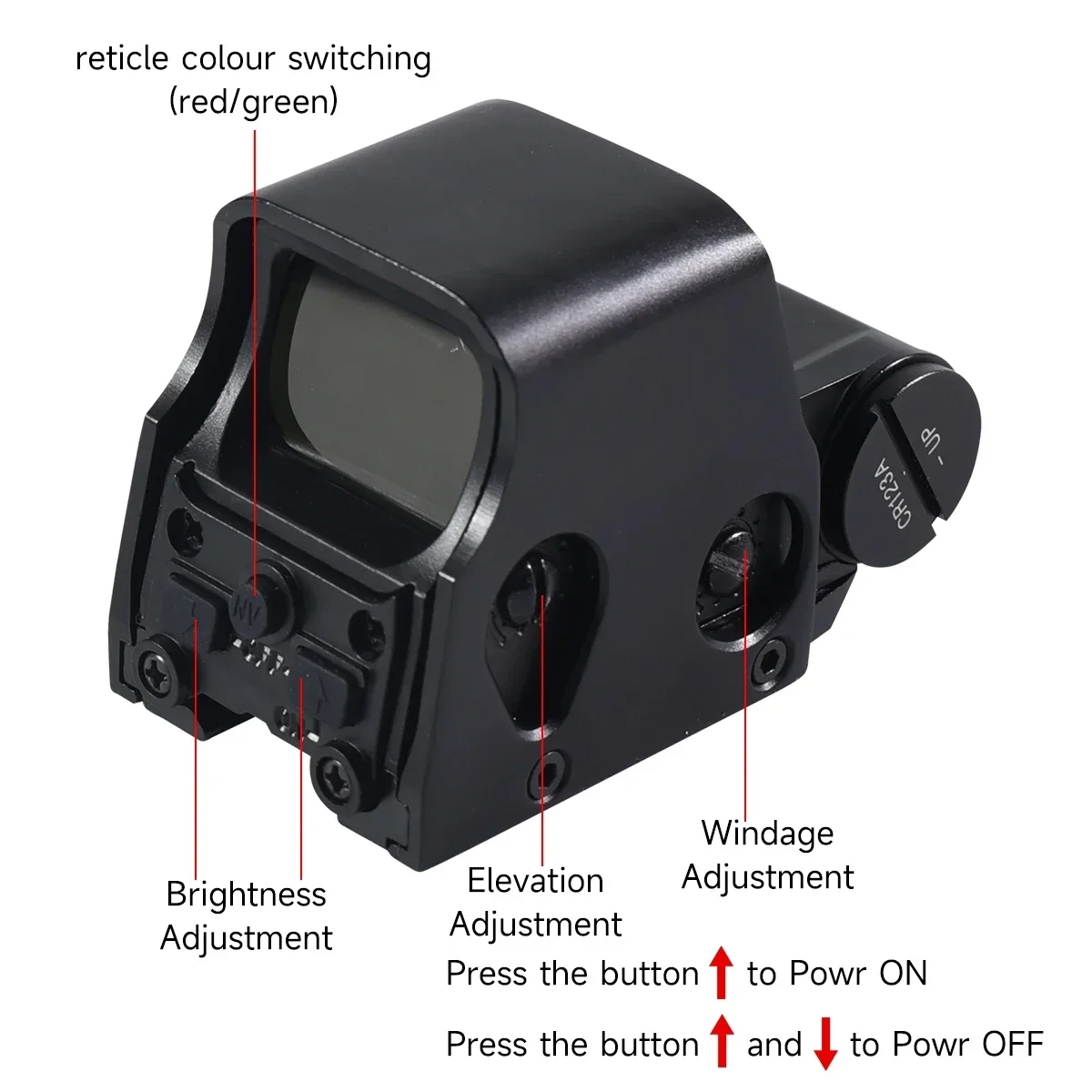 Eotech 551 552 553 Red Green Dot Holographic Sight Hunting Reflex Dot Sight Tactical Holographic Rifle Airsoft Scope 20mm Mount