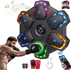Smart Music Boxing Machine Bluetooth Wall Mounted Music Boxing Trainer Gym Home Electronic Boxing Target Punching Equipment