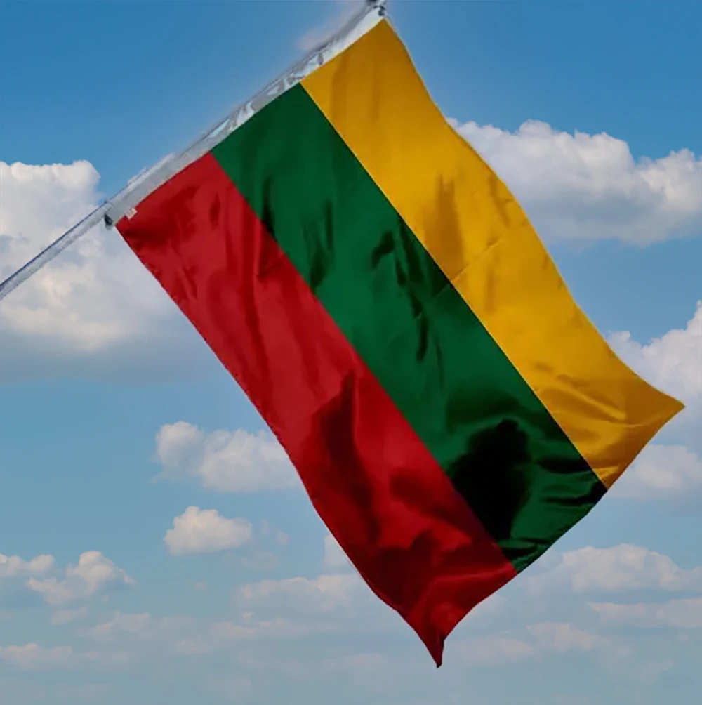 Republic Of Lithuania National Flag 90x150cm High Quality Double Side Printed Lietuvos Respublika Ltu Lt Lithuanian Banner