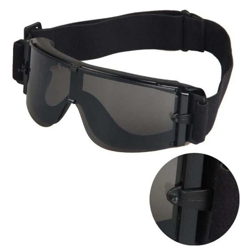 Gafas tácticas USMC X800 con 3 lentes para caza airsoft y tiro - imagen 4