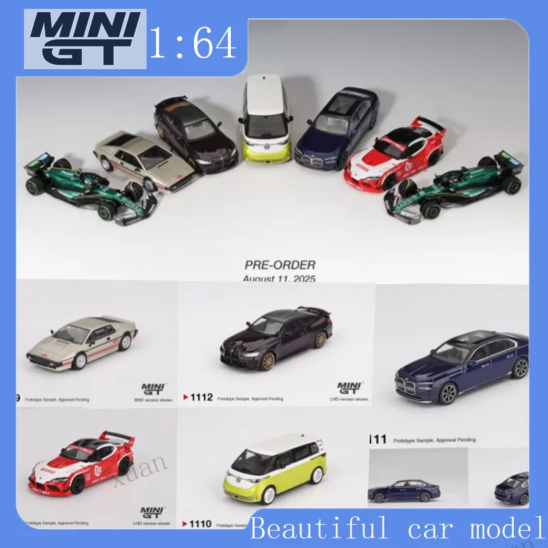 

MINIGT 1:64 Aston Martin F1 Lotus BMW M4 Volkswagen Bread Toyota SUPRA Alloy Static Car Model