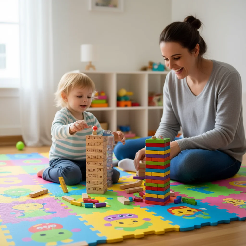 

Детская деревянная настольная игра «Баланс» — высокостойкая головоломка с строительными блоками, игрушка для развития мелкой моторики и развития