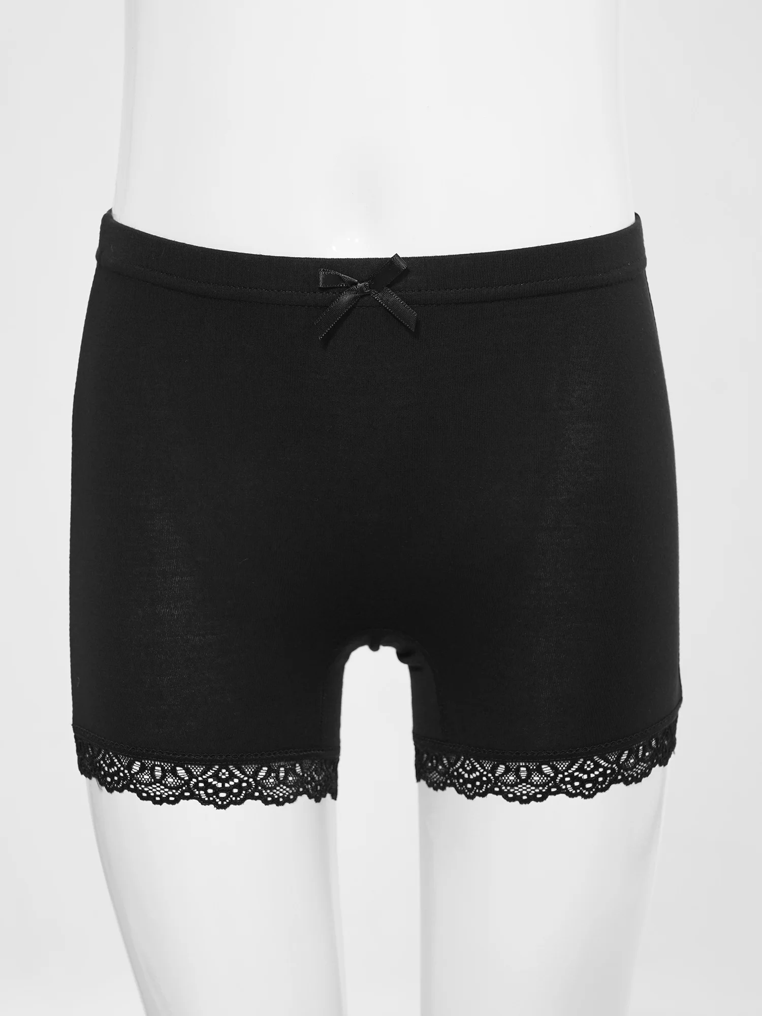 3Pcs/Set Kids Girls Cute Bow Lace Trim Shorts Underwear Elastic Waistband Panties Underpants