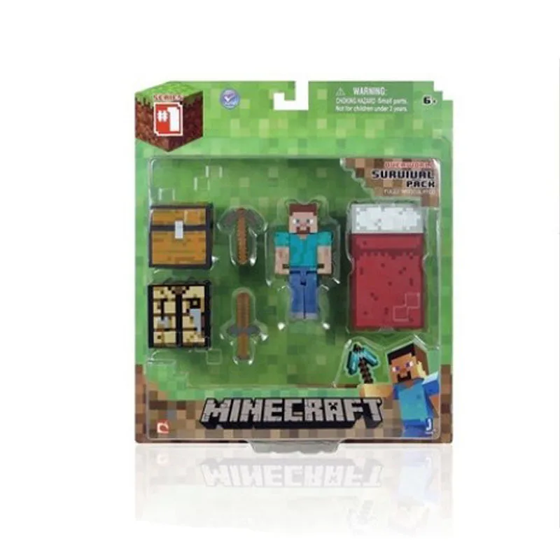 Minecrafts Steve Blind Box Steve Action Figure Model Blind Box Minecrafts Anime Figure Toy Model Collection Kids Xmas Gifts