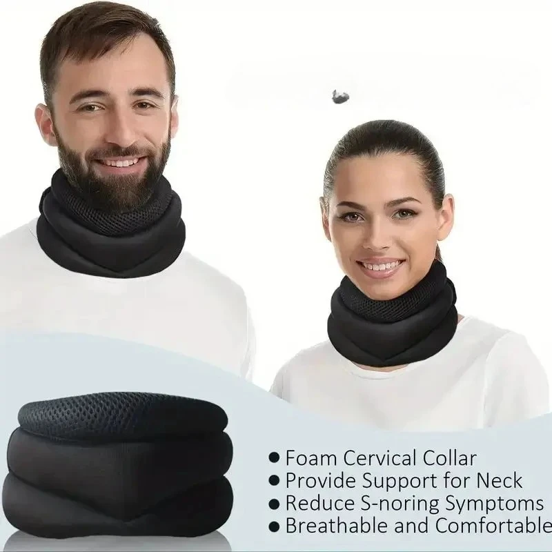 

Кронштейн для защиты шеи, мягкая пена, шейный корсет для шеи, регулируемый опорный инструмент, коррекция осанки вперед