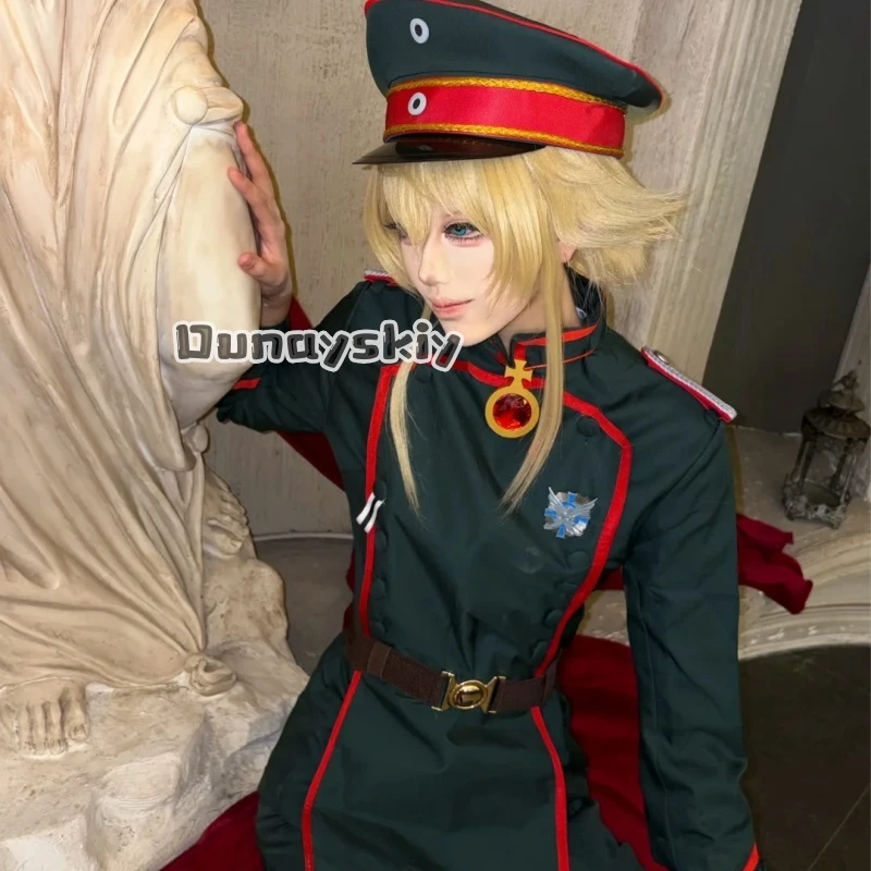 KS*06 Die Saga von Tanya, der Bösen Tanya von Degurechaff, Militäroffiziersuniform, Cosplay-Kostüm, Anime-Outfit für Halloween-Party