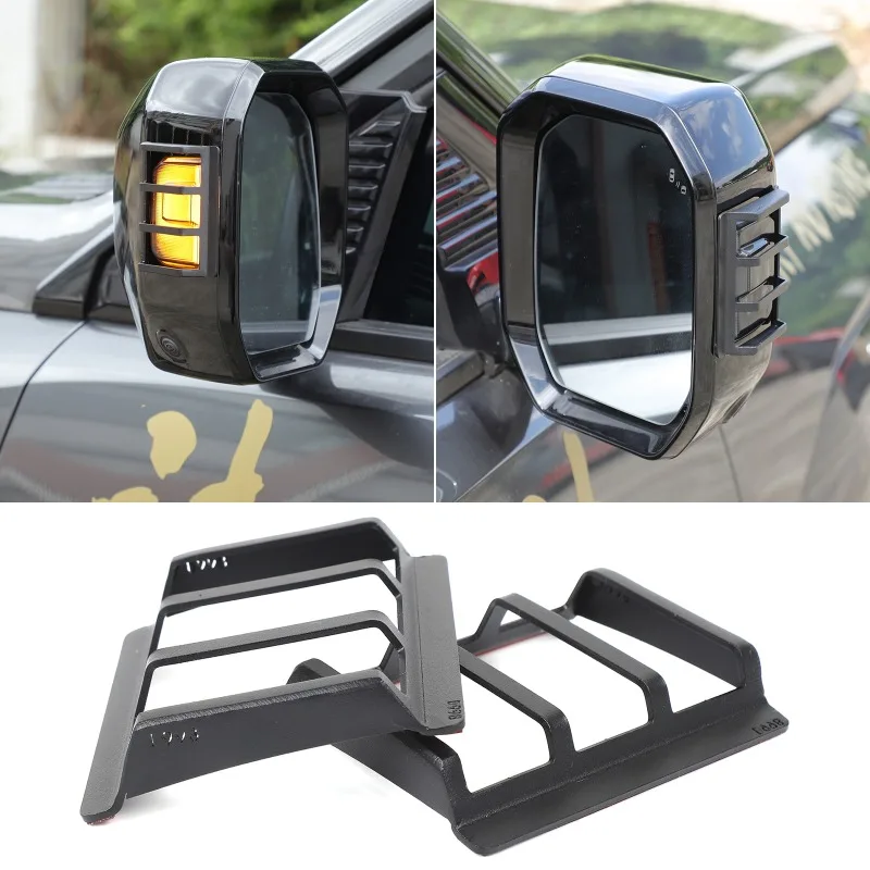 

2pcs Carbon Steel For 2023 2024 2025+ Tank 400 Rearview Mirror Turn Signal Protective Mesh Car Exterior Accessories
