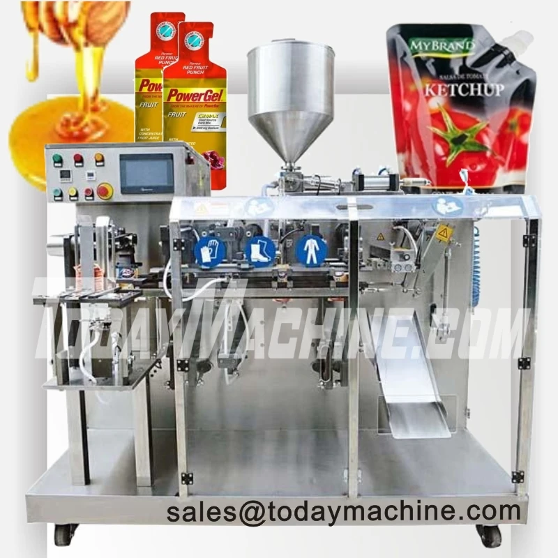 Automatic Spout Pouch Filling Seal For Liquid Juice Water Yogurt Oil Bag Standup