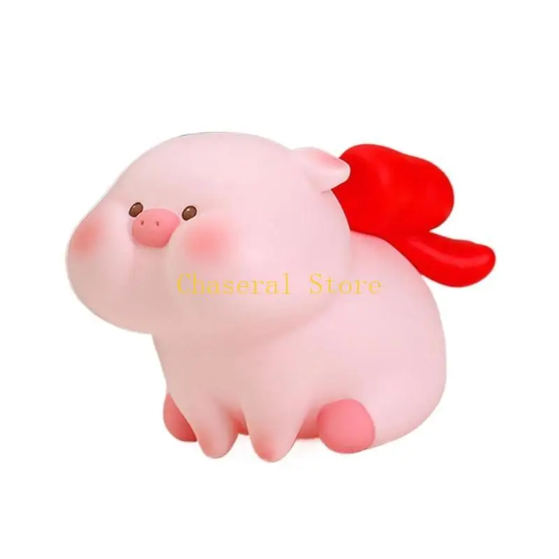 E7CE Kids Piggy Toy Cartoon Pig Shaped Crafts Piggy Toy Birthday Gift