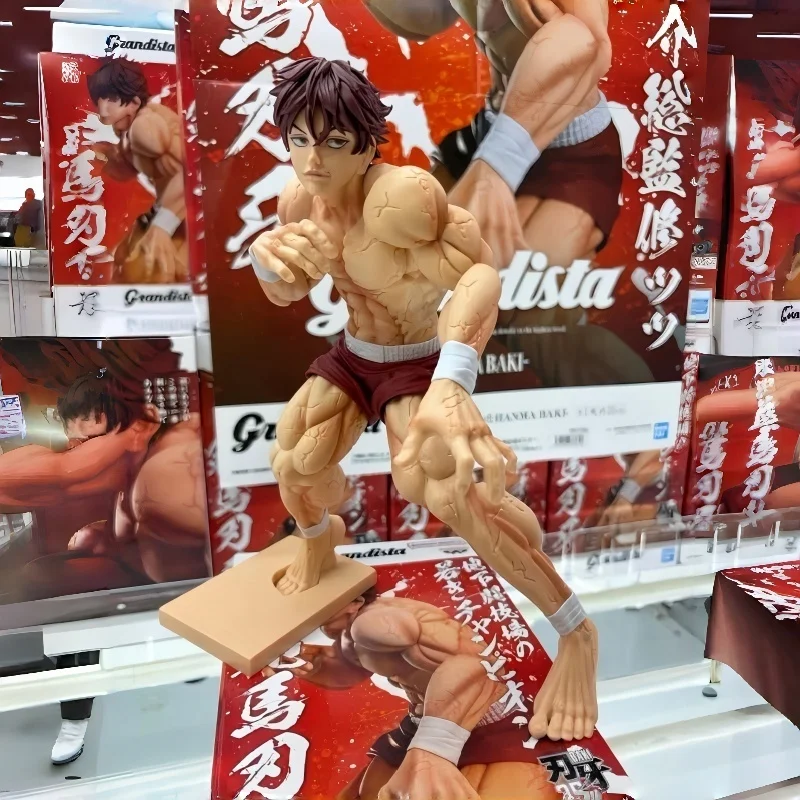 Banpresto Grandista Hanma Baki Anime Figure 25Cm Collectible Model Desktop Decoration Gift For Anime Fans