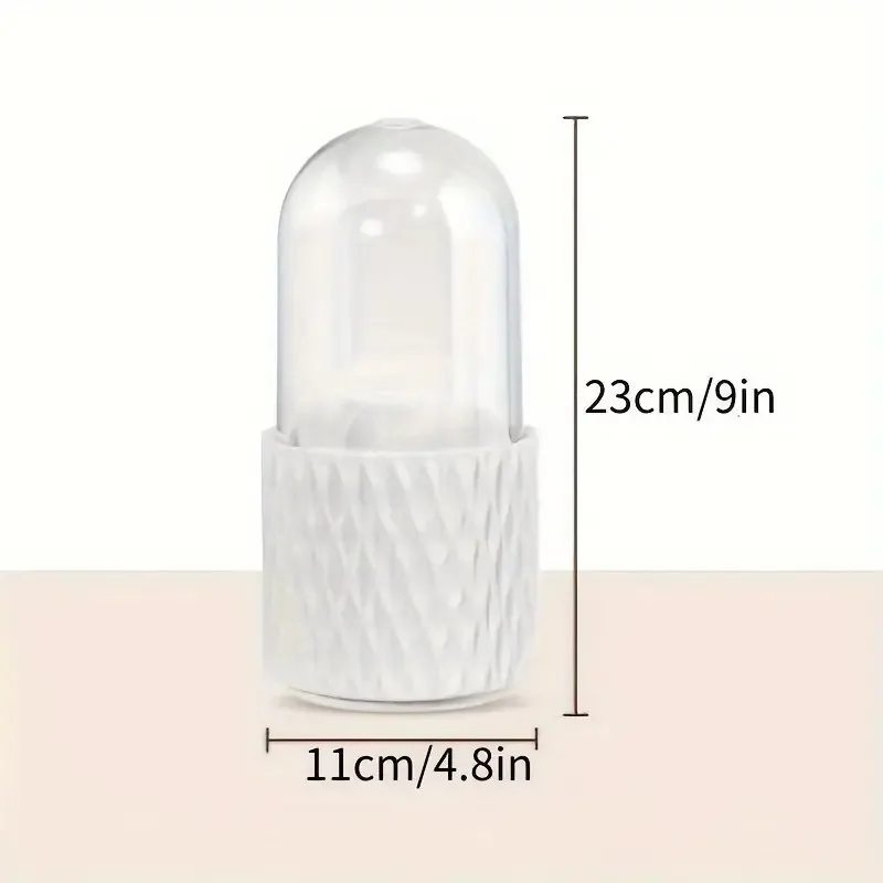 

Rotating Makeup Brush Holder, Portable Cosmetic Organizer for Lipstick, Eyebrow Pens, Eyeshadow Brushes, Desktop Box