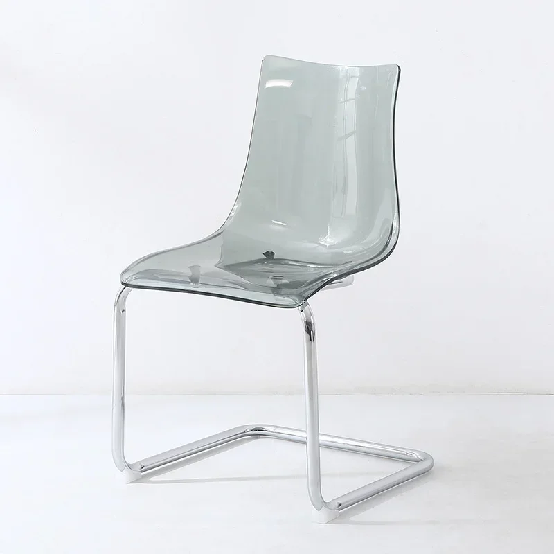 Joylove Modern Minimalist Transparent Chairs For Household Use Acrylic Material Dining Chair Creative Backrest Leisure Chair New