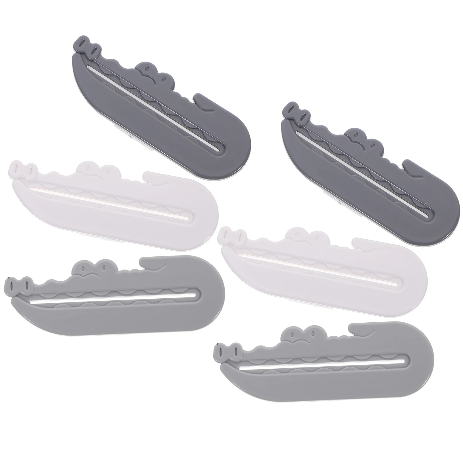 

6 Pcs Toothpaste Tube Squeezer Premium Material Dispenser Extruder Rolling Clamps Long Term Use Compact Size Lightweight
