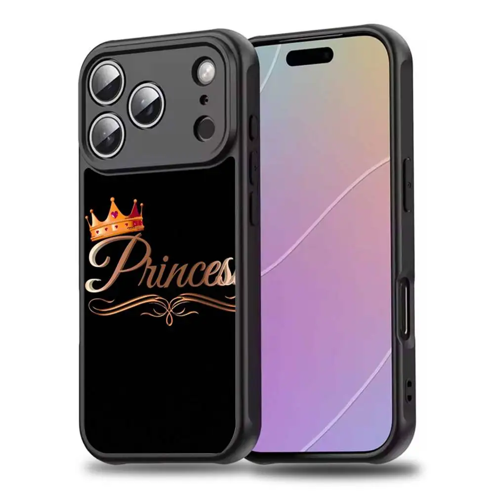 حافظة هاتف KING Q-Queen Crown لهاتف iPhone 17,16,15,14,13,12,11,Pro,Max,Plus,Mini,SE4,E شحن لاسلكي Magsafe مغناطيسي