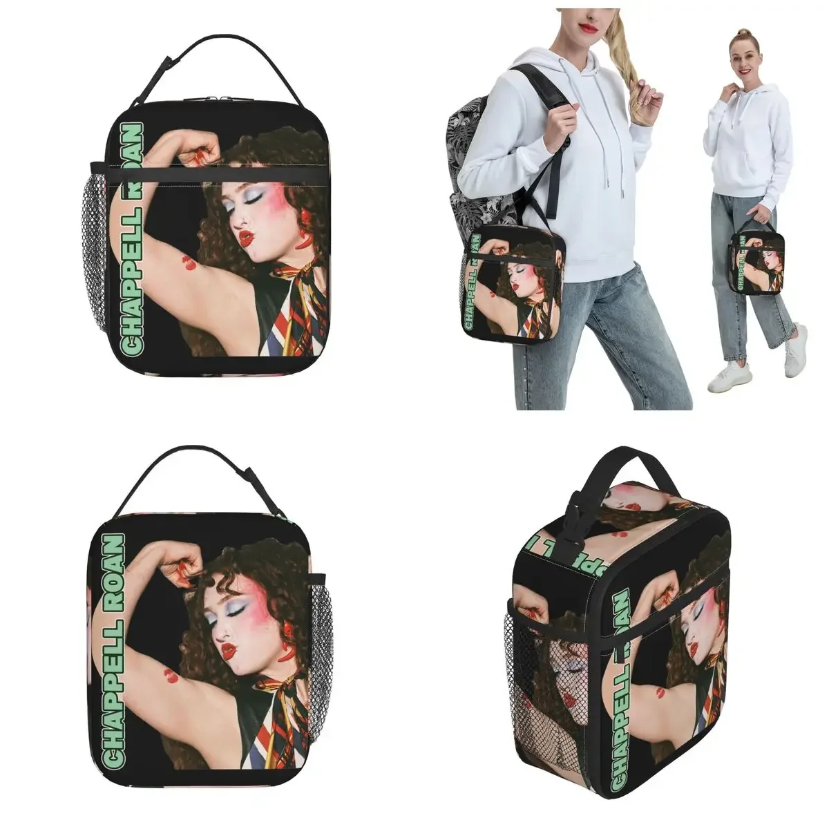 Chappell Roan Singer Insulated Lunch Bags Tour 2024 Pop Music Food Container Portable Thermal Cooler Lunch Box For Work