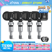 XTOOL TS100 315MHz 433MHz Programmable Tire Pressure Monitoring System Sensor TPMS Work With TP150 IP819TP Metal Version 2 in 1