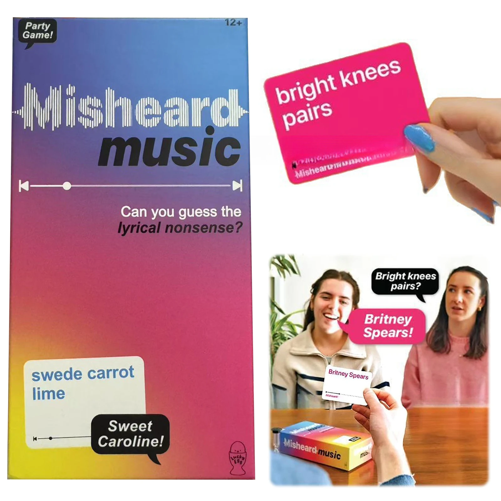 بطاقات ألعاب الموسيقى المضحكة ألعاب الموسيقى Misheard تستخدم الأغنية أو الفنان مع 500 بطاقة غير غنائية ألعاب بطاقات عائلية