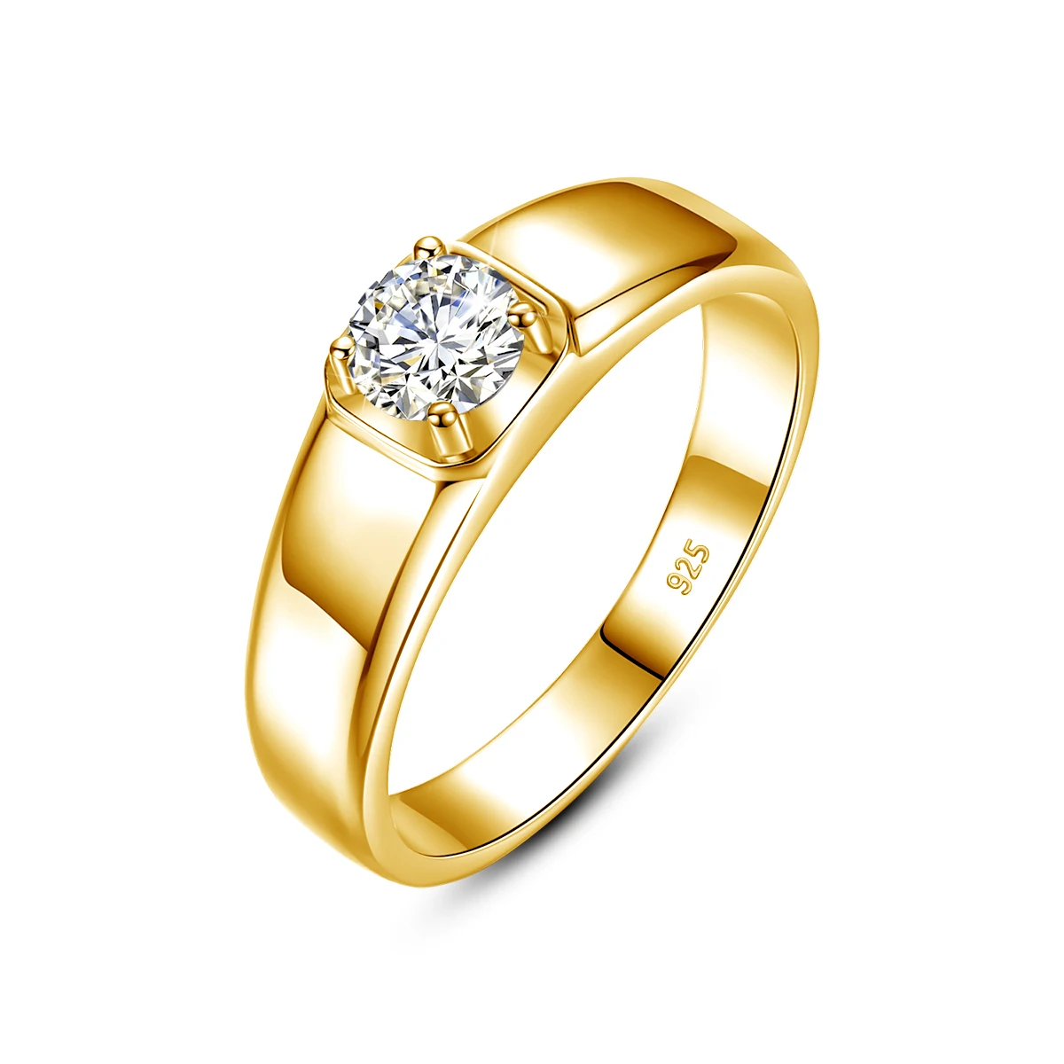 

Classic 925 Silver Moissanite Couple Rings for Men Women Trendy Wedding Lovers' Ring Jewelry Romantic Valentine's Day Gift